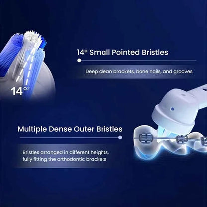 Original Brush head for Oral B iO 2/3/4/5/7/8/9 Electric Toothbrushes Designed for Teeth Deep Clean Remove Tooth Stains