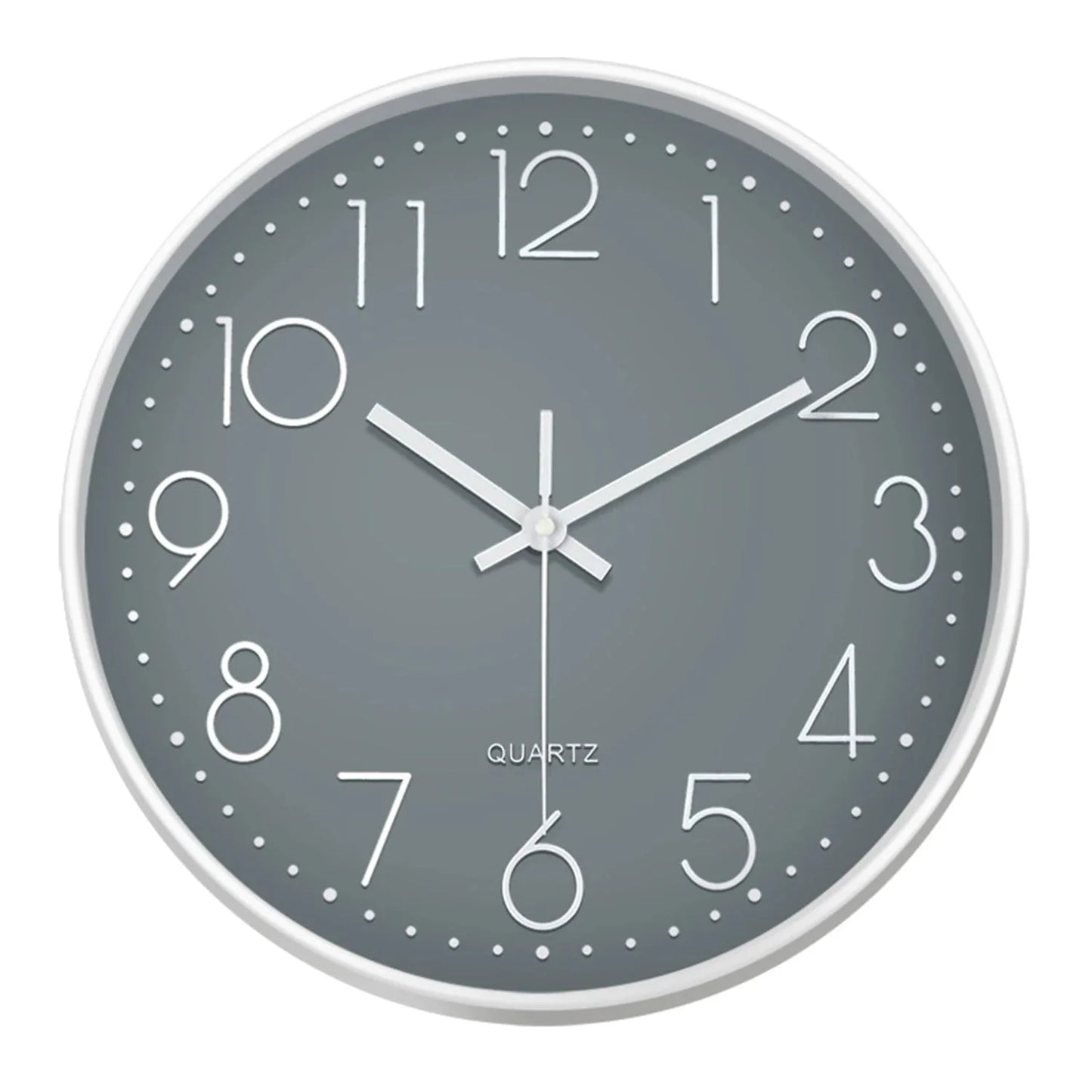 Minimalist Quartz Wall Clock Cubic Digital Clock Modern Style Silent Non Ticking Living Room Bedroom Office Clock 8/10/12 Inch