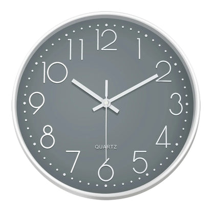 Minimalist Quartz Wall Clock Cubic Digital Clock Modern Style Silent Non Ticking Living Room Bedroom Office Clock 8/10/12 Inch