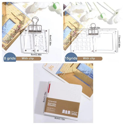 Art Supplies Acrylic Watercolor Paint Palette 8/15 Grid Mini Paint Pigment Box Portable Waterproof Empty Paint Box Student