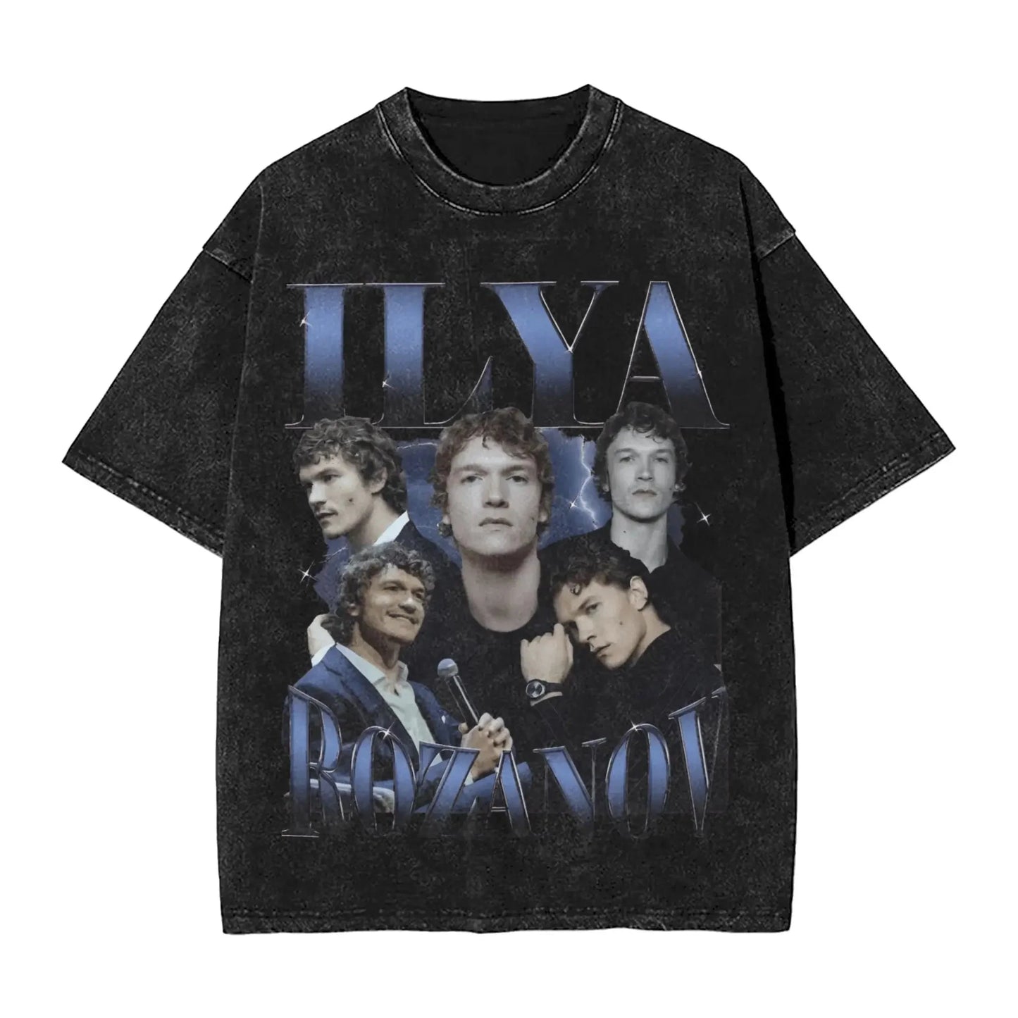 Mens T Shirt Ilya Rozanov 81 Boston Raiders Hudson Williams Washed T-Shirts Hipster  Summer Tee Shirt Y2K Funny Cotton Tops