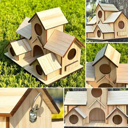 Bird Houses Bird Room Large Bird House for Garden Courtyard Backyard Decor Finch Bluebird Cardinals Handmade Humming