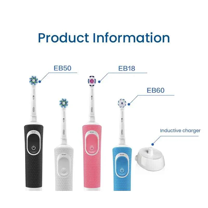 Oral B D100 2D Vitality Electric Toothbrush Timer 7600Rpm Cross Action Deep Cleaning and Whitening Teeth Tooth Brush