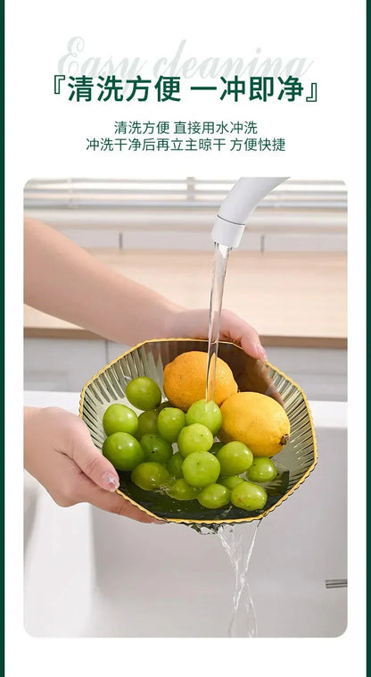 1PCS Table Plates for Serving Plates Dinnerware PET Partitioned Dish Snack Candy Cake Stand Bowl Food Fruit Plates Set Tableware