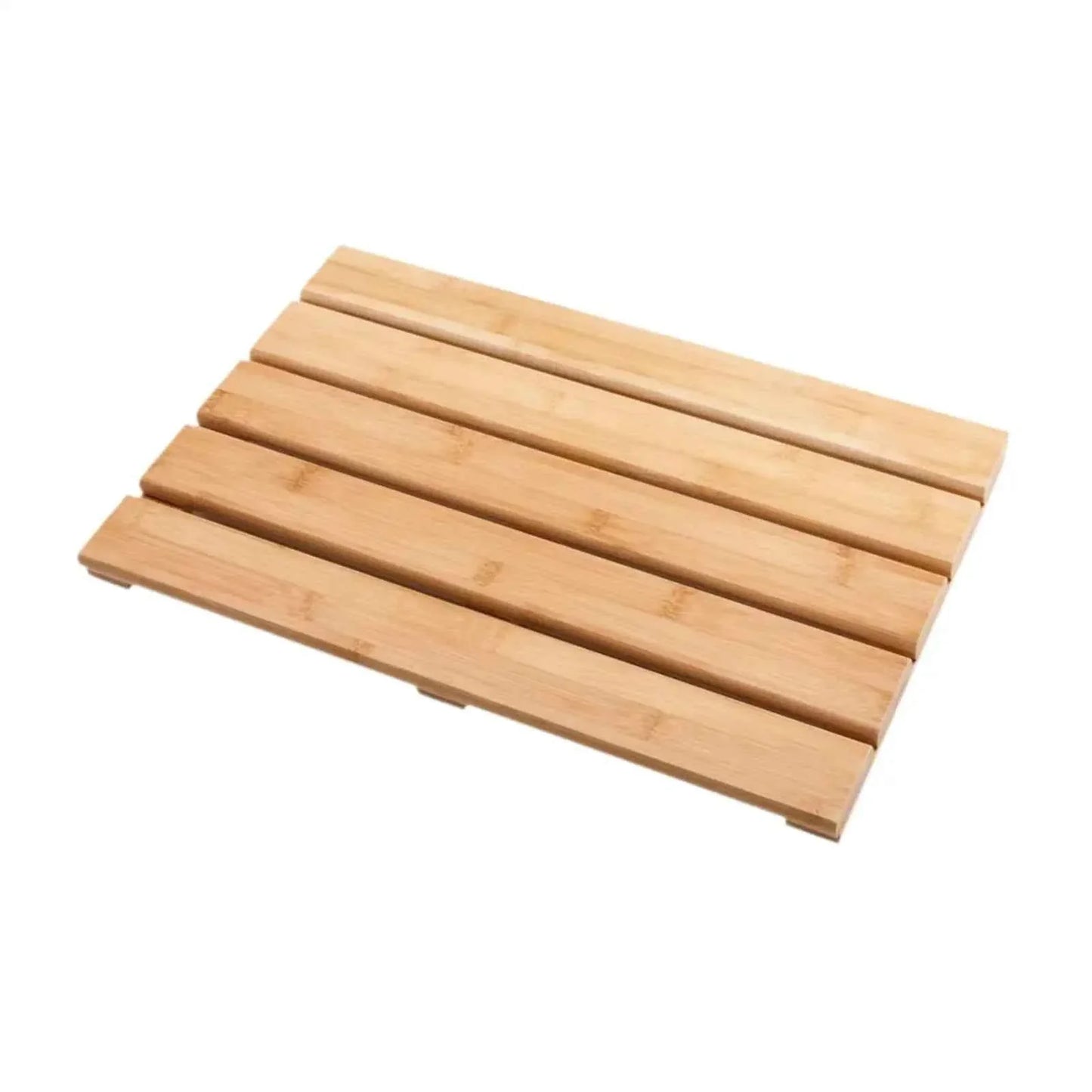 Bamboo Bath Mat Water Resistant Decoration Heavy Duty Non Slip Stylish Versatile Bathroom Accessories Shower Mat Floor Mat