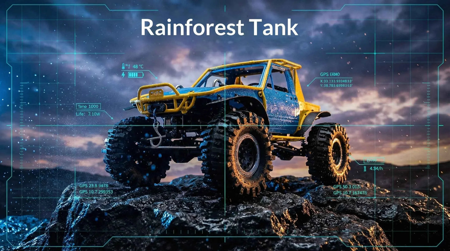 D1rc Rainforest Combat Vehicle Remote-Control Electric Four-Wheel Steering Climbing Car Rcrfc Competition-Specific Off-Road Car