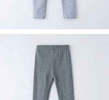 Girls' Leggings For Spring And Summer Suitable For Wearing Outside. They Are Thin-Style, Slim-fitting long Trousers For Childre