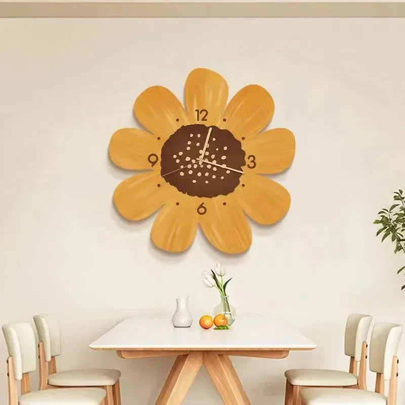 Light Decorative Clock Hanging Restaurant Simple Creative Crystal Porcelain Wall Hanging Clock Quiet Room Clock