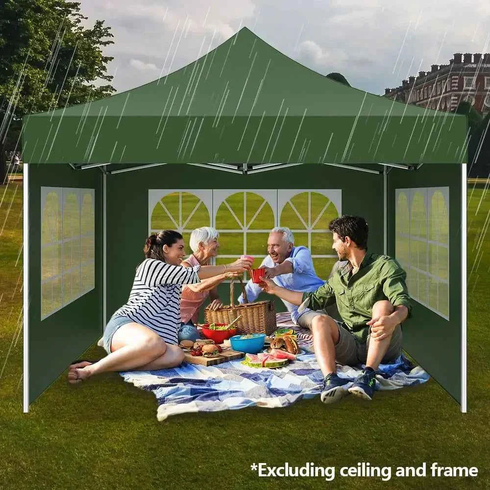 3x2m Waterproof Gazebo Awning Sunshade - Durable Oxford Sun Shade Sail for Camping & Garden