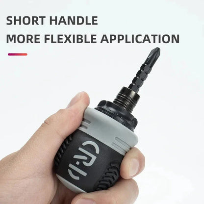 Mini Ratchet Precision Screwdriver Magnetic 13 In 1 Telescopic Labor-Saving Hand Tool Phillips Slotted Dual-purpose Head