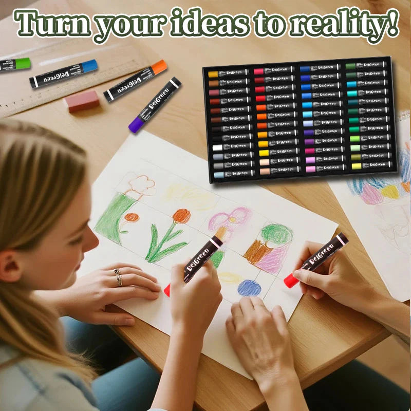 Artists Oil Pastels Set of 48/36/24/12Colors,for Painting,Blending,Art Supplies for Classroom,Beginners,Adults,Students,Teachers