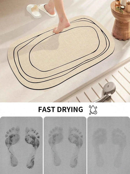 Bathroom Carpet Mat Bathroom Modern Diatomaceous Earth Bath Mat Soft and Comfortable Suitable for The Bathroom Floor  Mat