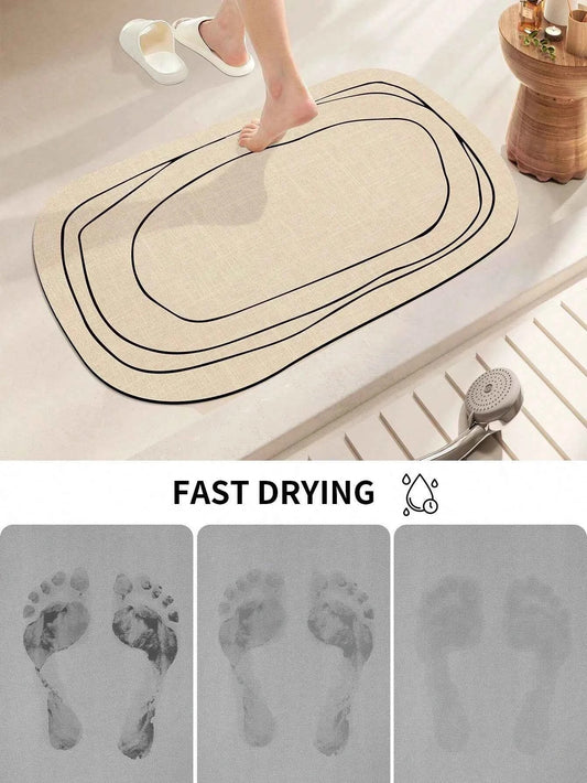 Bathroom Carpet Mat Bathroom Modern Diatomaceous Earth Bath Mat Soft and Comfortable Suitable for The Bathroom Floor  Mat