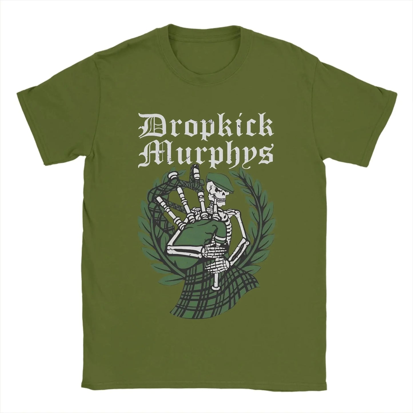 Men's T-Shirts Dropkicks Murphyss Band Novelty 100% Cotton Tee Shirt Short Sleeve  T Shirt Crewneck Clothing Gift Idea