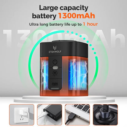 ETENWOLF AIR 3S Wireless Electric Air Pump 1300mAh Camping Light Small Inflator Deflator Outdoor Pump Pool Floats Sleeping Pads