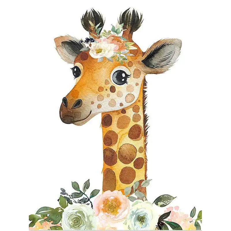 GATYZTORY Paint By Number For Kids Painting Animal And Flower 20x20cm Decorative Paintings Kill Time Easy Hand Painting