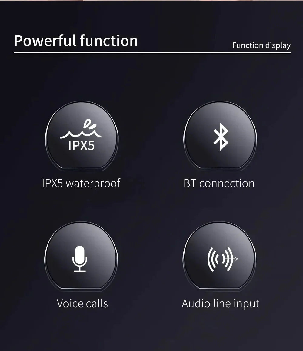 Speaker TG506 Portable Mini Wireless Soundbar Bluetooth 5.0 Outdoor Indoor HIFI Loudspeaker Support TF Card FM Radio Waterproof