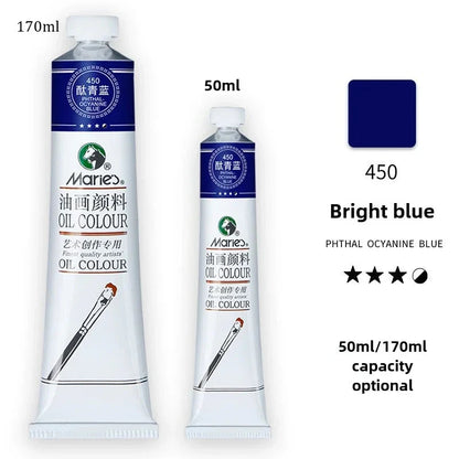 Marie's Oil Paint 170ML Oil Painting Art Creation Pigment Large Oil Paint Paint Single Commonly Used 24 Colors