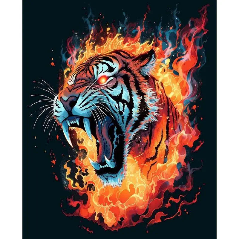Diy Paint By Numbers For Adults Beginners Wolf Animals Acrylic Painting By Number Kits Home Decoration Framelessless
