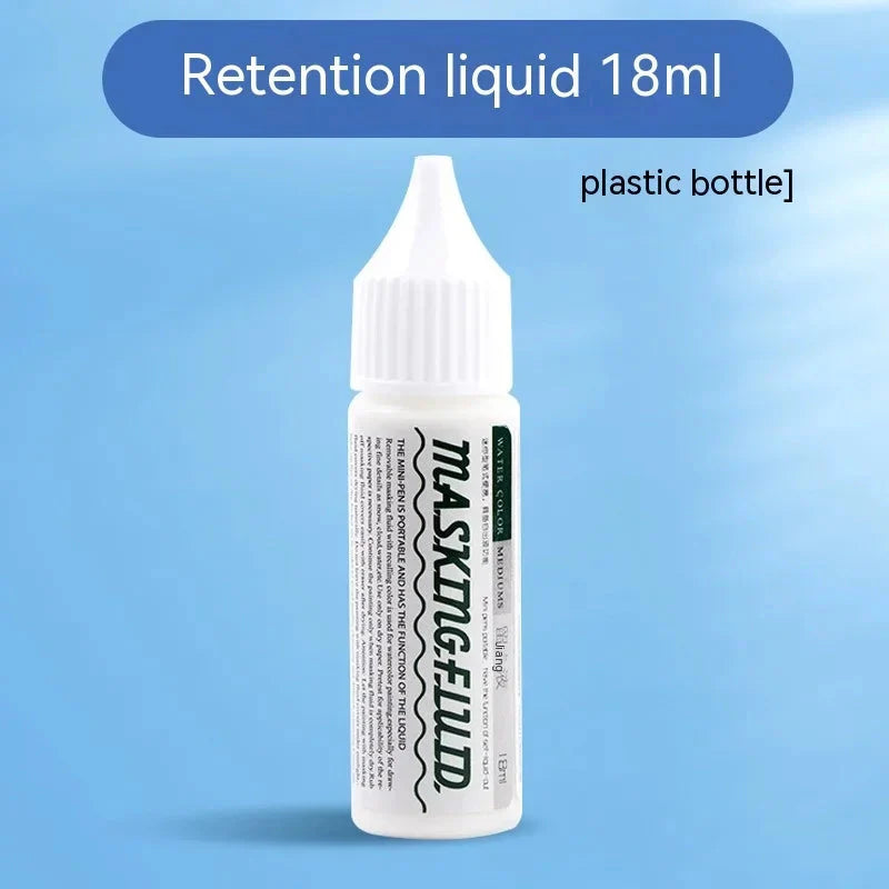 Art Masking Fluid White Latex Pigment Covering Liquid Painting Beginner Watercolor Paint Quickly for Ink Gouache Crafts Supplies