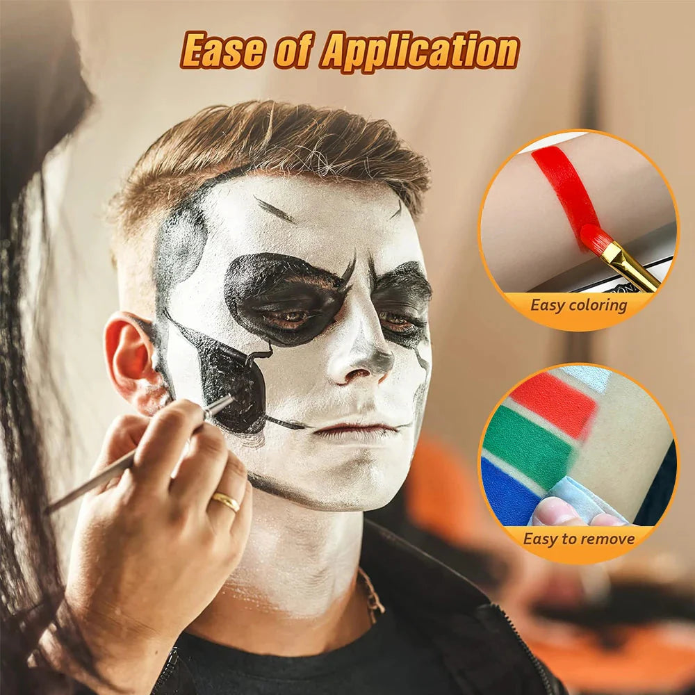 Face body Painting waterproof 6 colors Water Based Nontoxic Body Art kids Festival Fancy Dress Paint Body & Face Paint make up