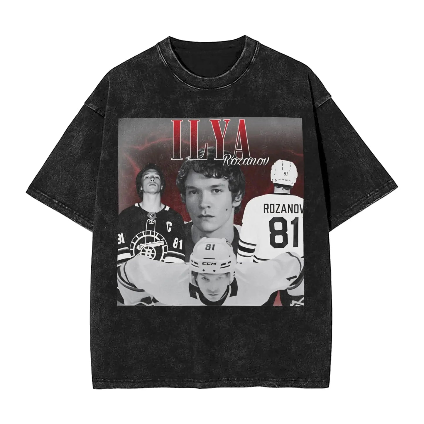 Mens T-Shirt Heated Rivalry Shane Hollander Washed T Shirts Hip Hop  Summer Tees Y2K Basic Loose Casual Tops Gift Idea
