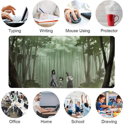 Anime The L-Legend Of Dororo And Hyakkimaru Mouse Pad Mousepad Large Gaming LockEdge Thickened Computer Keyboard Table Desk Mat