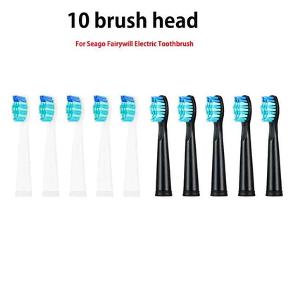 Toothink Replacement Brush Heads - Compatible with Fairywill/Seago FW-507/508/917/959 - 5-10Pcs Dupont Bristle Set