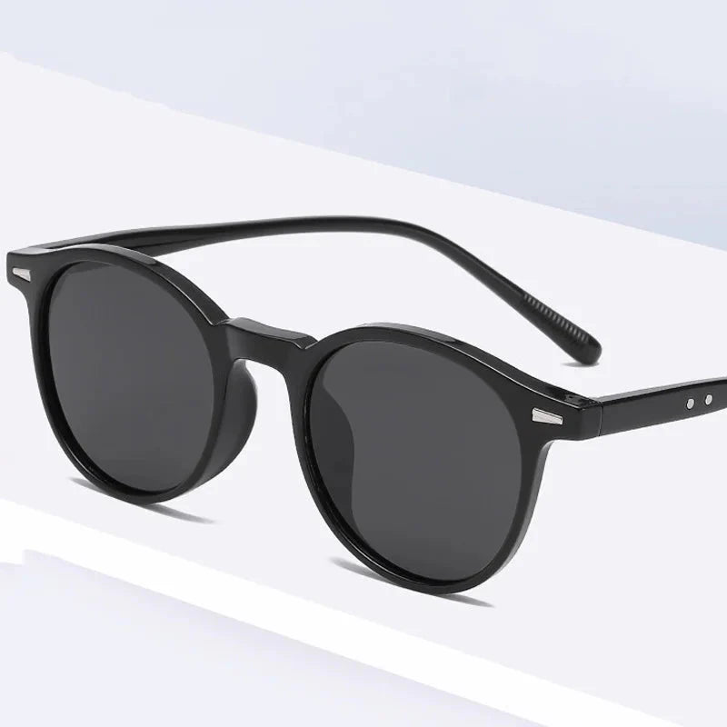 Stylish Round Frame Sunglasses Men Women Casual Vintage Outdoor Sports Eyewear Unisex Ultralight UV400 Sun Glasses Goggles
