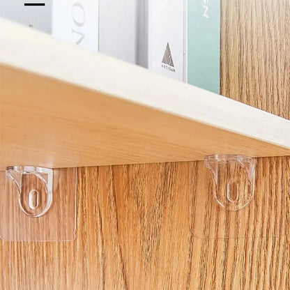 Shelf Support Hooks Punch-Free Closet Cabinet Partition Plate Holder Without Trace Bracket Home Tools For Home Kitchen Bathroom