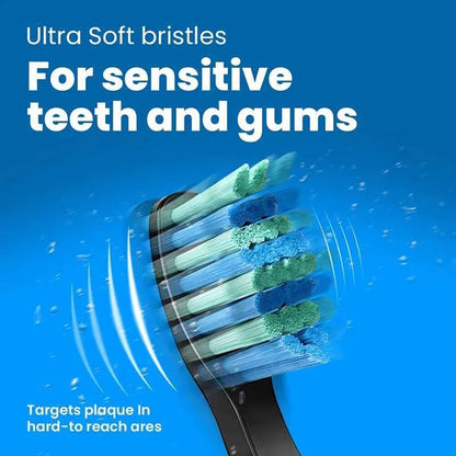 Premium Replacement Toothbrush Heads for Fairywill & Seago - Du Pont Bristles - Compatible with FW-507/508/D1/D3/D7