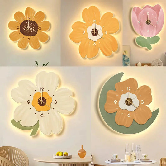 Light Decorative Clock Hanging Restaurant Simple Creative Crystal Porcelain Wall Hanging Clock Quiet Room Clock