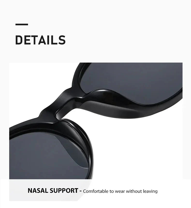 Stylish Round Frame Sunglasses Men Women Casual Vintage Outdoor Sports Eyewear Unisex Ultralight UV400 Sun Glasses Goggles