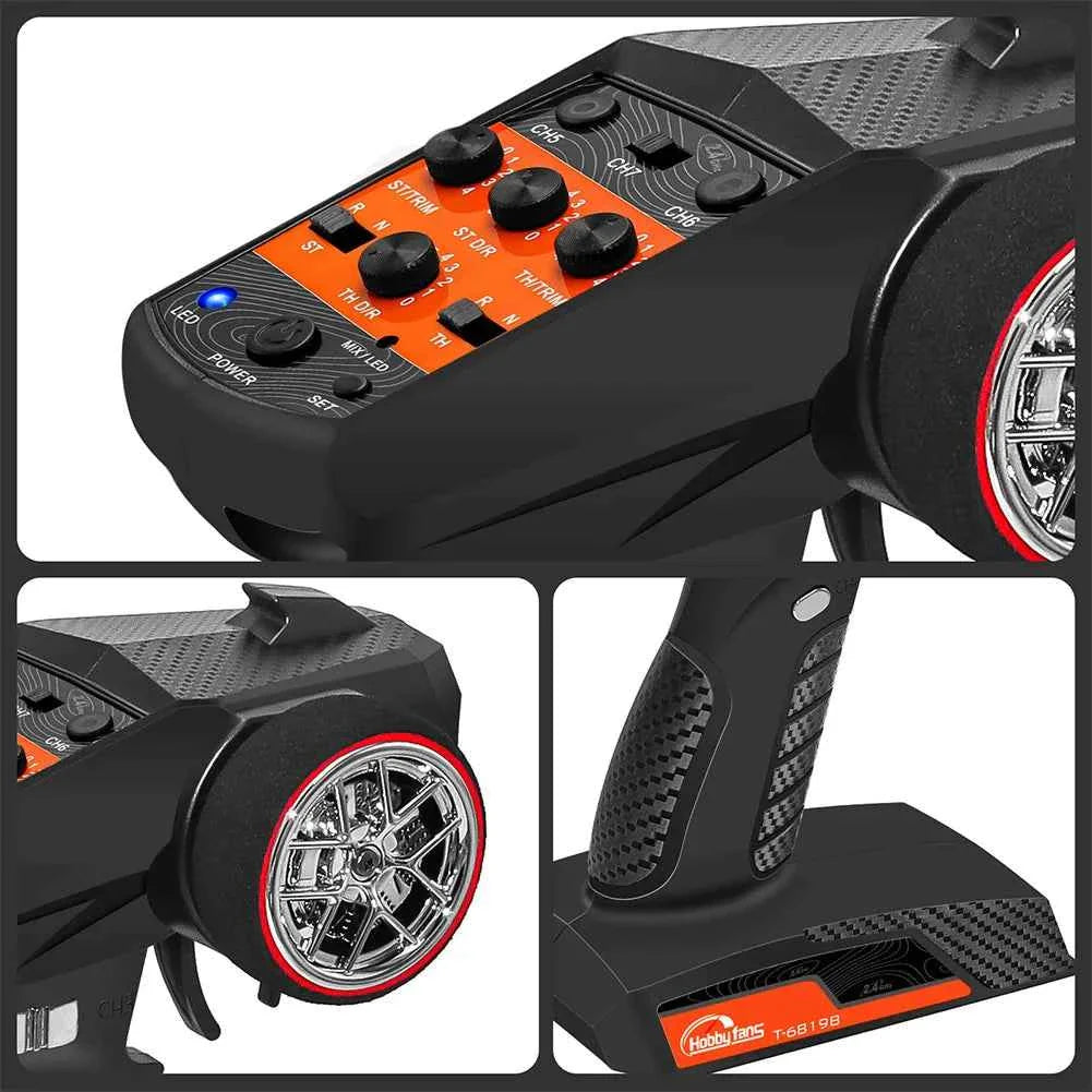 7 Channels 2.4G RC Transmitter and Receiver Anti-Jamming Remote Controller RC Controller for RC Car RC Crawler RC Boat
