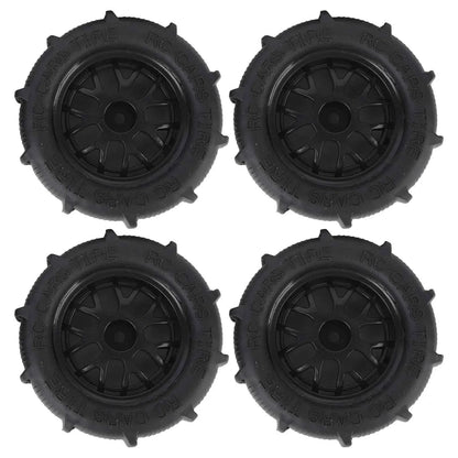 RC Beach Tires 1/14 1/16 1/18 Universal Rubber Plastic Good Grip Strong Cushioning RC Car Desert Wheels RC Desert Wheels