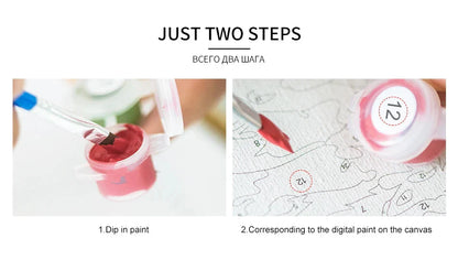 DIY Paint by Numbers Kit for Adults - Natural Scenery & Botanical Canvas Art
