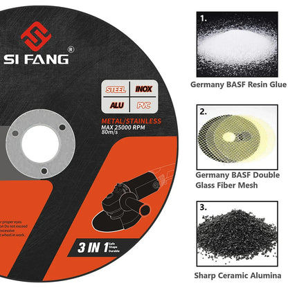 3 Inch Metal Cutting Disc 75x1.2x9.5mm Cut Off Wheels For Die Grinder Metal & Stainless Steel Cutting Mini Saw Blade  3-60pcs