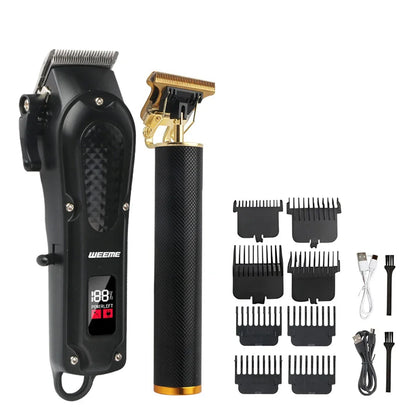 Adjustable Hair Trimmer T9 Vintage Hair Clipper Electric Beard Trimmer Hair Length Adjustable Haircut Machine Kit Boyfriend Gift