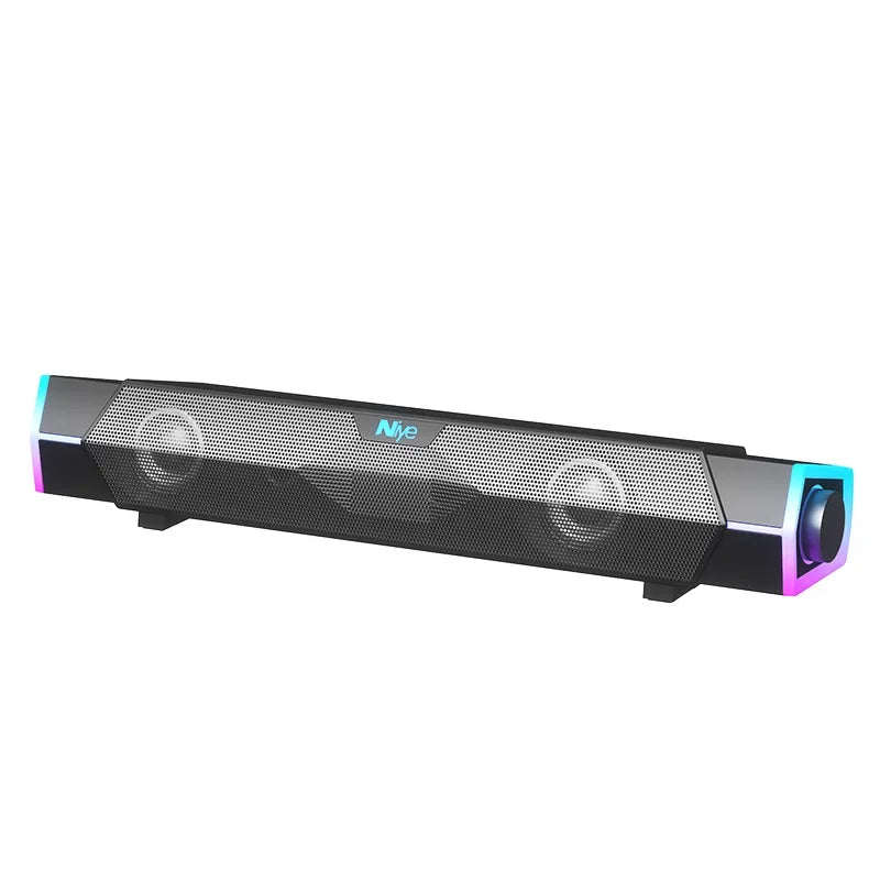 Bluetooth Speaker Bar 4D Surround Sound Subwoofer Wired Wireless RGB Home Audio Video for TV PC