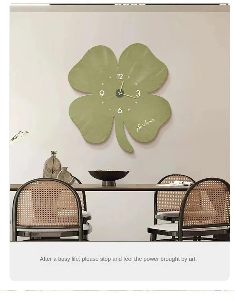 Light Decorative Clock Hanging Restaurant Simple Creative Crystal Porcelain Wall Hanging Clock Quiet Room Clock