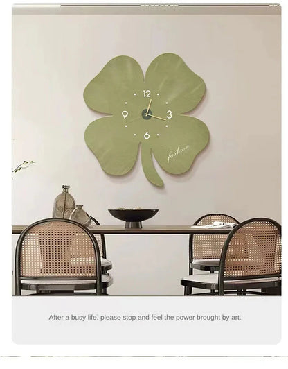 Light Decorative Clock Hanging Restaurant Simple Creative Crystal Porcelain Wall Hanging Clock Quiet Room Clock