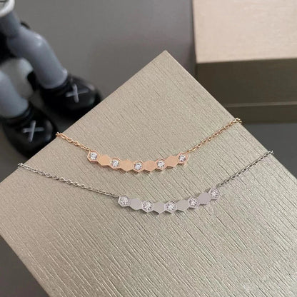 Luxury Jewelry 925 Pure Silver Women's Necklace.Trendy Wedding Jewelry Accessories Holiday Gifts