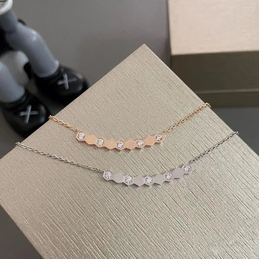 Luxury Jewelry 925 Pure Silver Women's Necklace.Trendy Wedding Jewelry Accessories Holiday Gifts