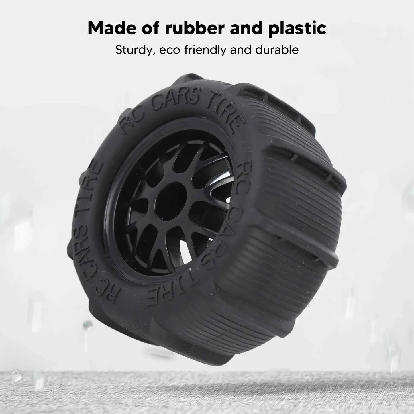 RC Beach Tires 1/14 1/16 1/18 Universal Rubber Plastic Good Grip Strong Cushioning RC Car Desert Wheels RC Desert Wheels