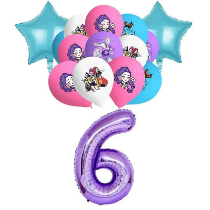 K-Pop Demon Hunters Birthday Decorations Girls Birthday Party Tableware Balloons Set Cup Plates Girls Favor Kpop Warriors Supply