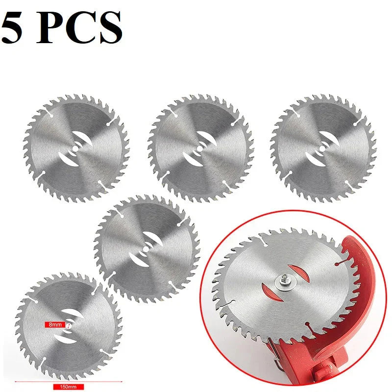 150 mm 40 Teeth Metal Grass Trimmer Heads Blade Replacement Weed Eater Saw Blade Lawn Mower Fit Accessory for Garden Power Tool
