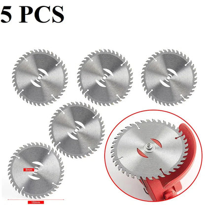 150 mm 40 Teeth Metal Grass Trimmer Heads Blade Replacement Weed Eater Saw Blade Lawn Mower Fit Accessory for Garden Power Tool