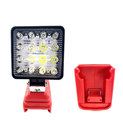 Heavy-Duty LED Work Light - Compatible with Makita/Dewalt/Milwaukee 18V Li-ion Batteries - Portable Camping & Emergency Flashlight