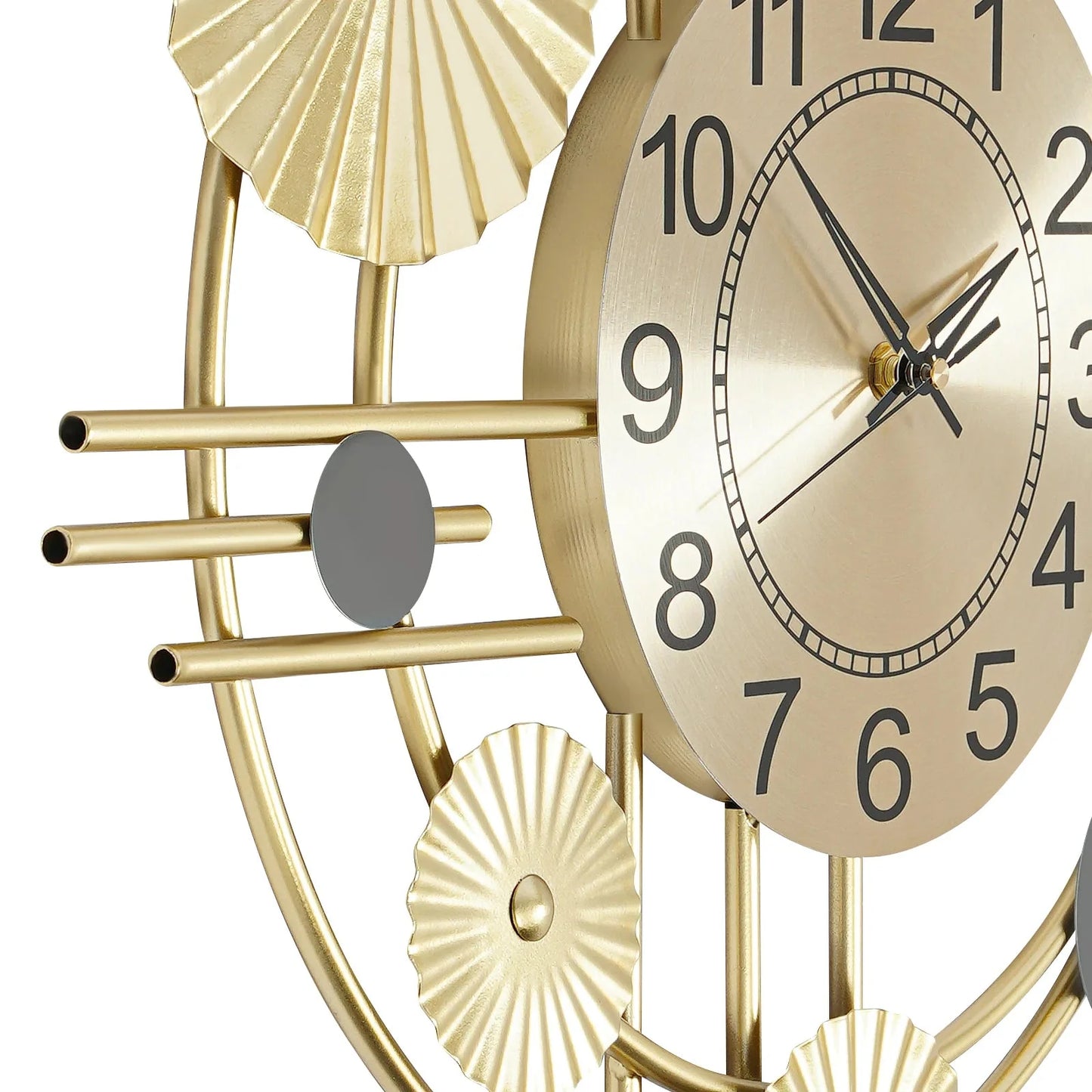 Wall Clock Modern Decorative Art Clock Silent Wall Clock Iron Wall Decoration Clock