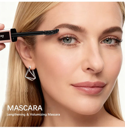 Black Waterproof Mascara Lengthening Eyelash Extension Eye Lashes Brush Beauty Curling Mascara Korean Cosmetics Long-wearing